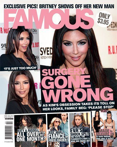 FAMOUS (Au) magazine cover 21 November 2010