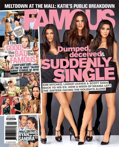 FAMOUS (Au) magazine side cover 19 December 2010
