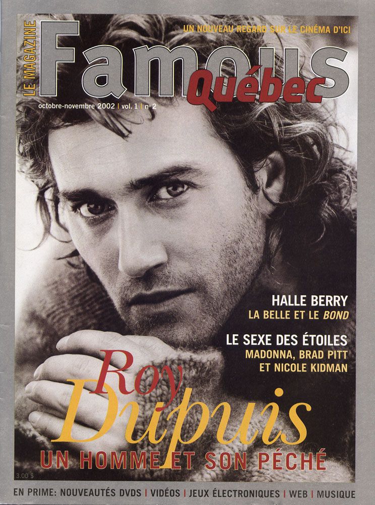 FAMOUS QUEBEC magazine side cover Issue 2 October/November 2002