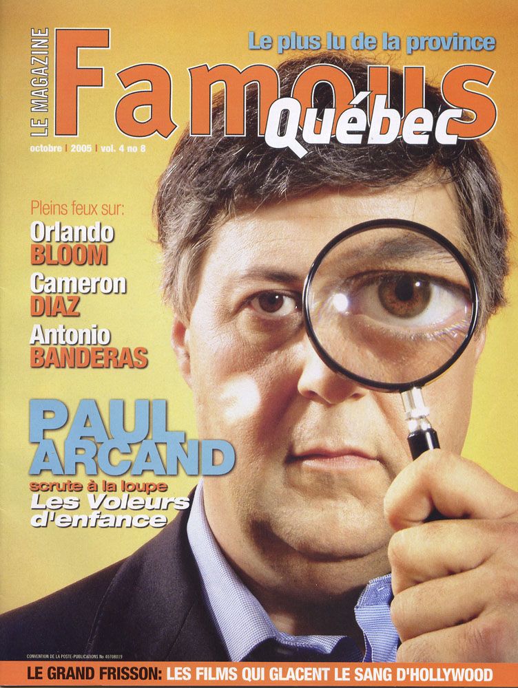 FAMOUS QUEBEC magazine cover October 2005