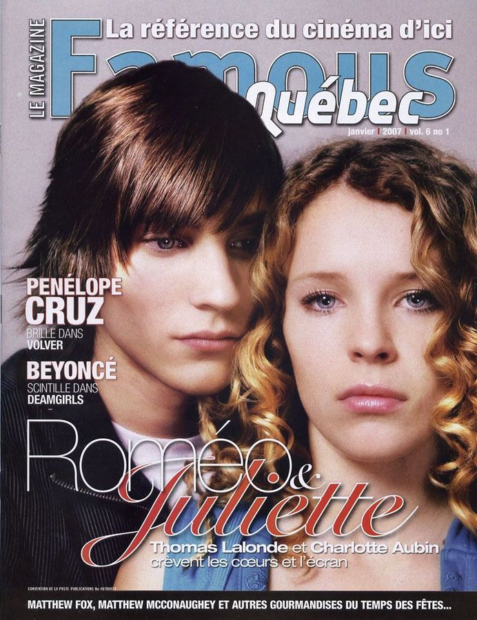 FAMOUS QUEBEC magazine cover January 2007