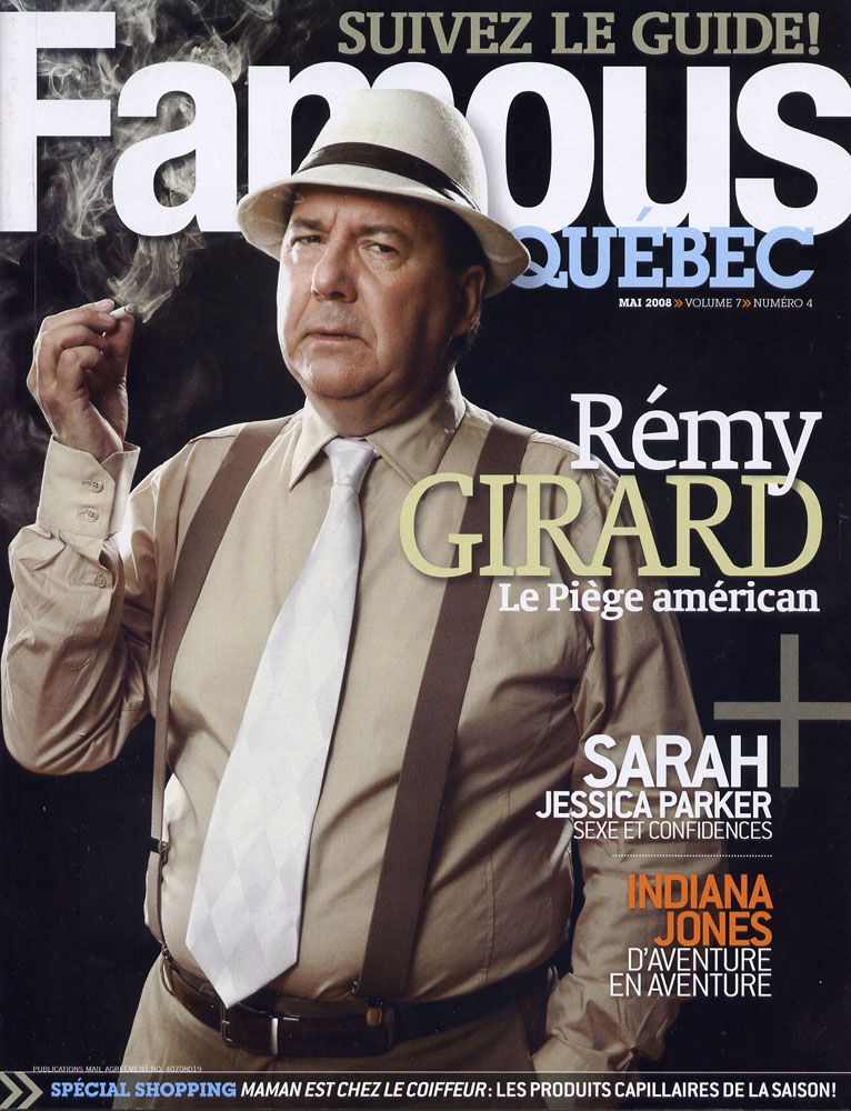 FAMOUS QUEBEC magazine cover May 2008