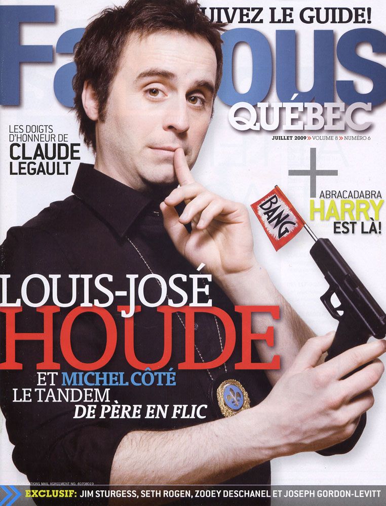 FAMOUS QUEBEC magazine cover July 2009