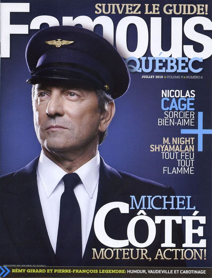 FAMOUS QUEBEC magazine cover July 2010