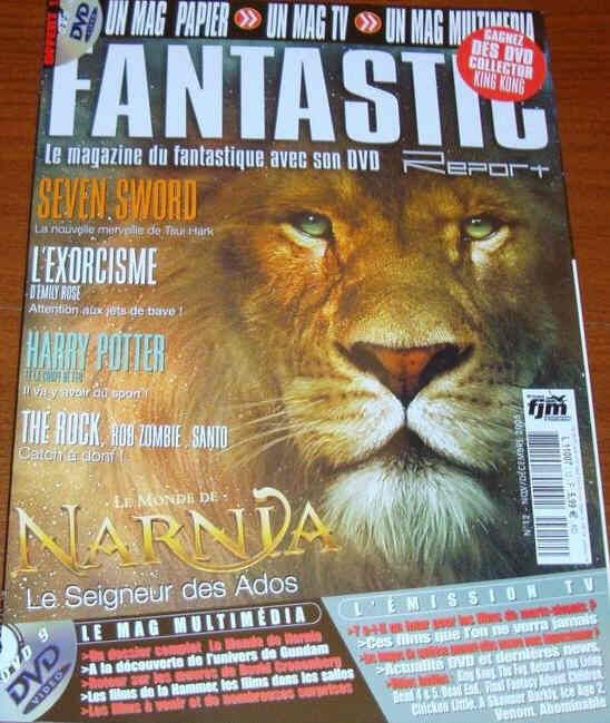 FANTASTIC REPORT magazine side cover Issue 12 November/December 2005