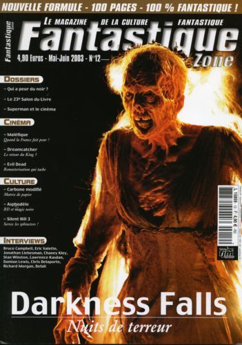 FANTASTIQUE ZONE magazine side cover Issue 12 May/June 2003