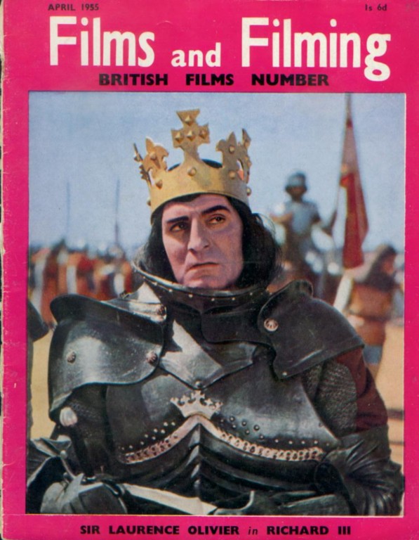 FILMS AND FILMING magazine cover Issue 7 April 1955
