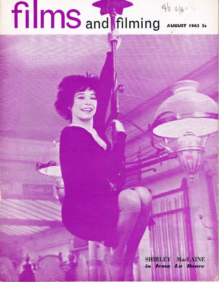 FILMS AND FILMING magazine side cover Issue 107 August 1963