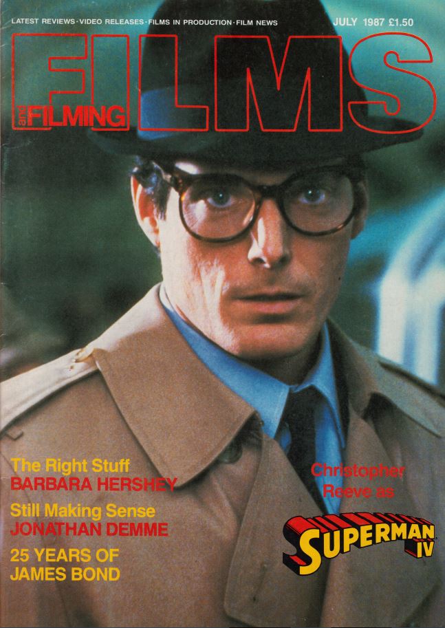 FILMS AND FILMING magazine side cover Issue 394 July 1987
