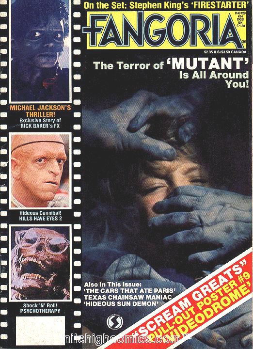 FANGORIA magazine cover Issue 34 March 1984