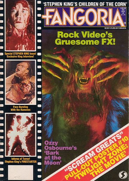 FANGORIA magazine cover Issue 35 April 1984