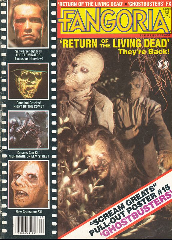 FANGORIA magazine cover Issue 40 December 1984