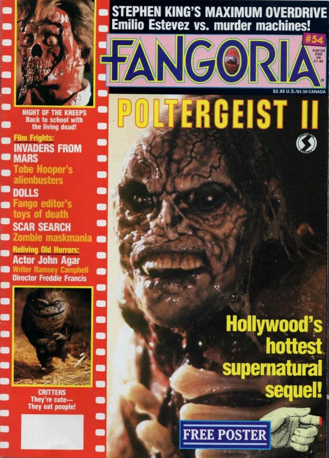FANGORIA magazine cover Issue 54 June 1986