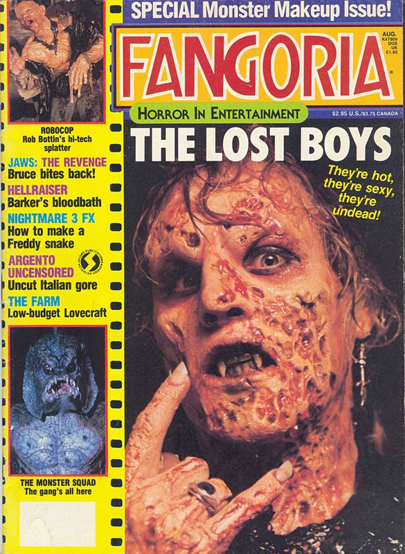 FANGORIA magazine side cover Issue 66 August 1987