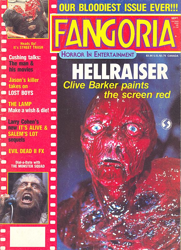 FANGORIA magazine cover Issue 67 September 1987