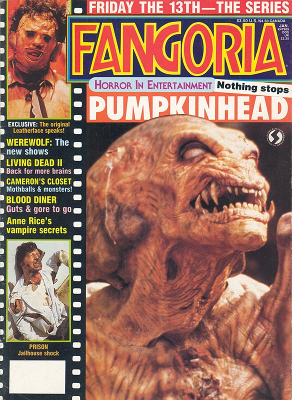FANGORIA magazine cover Issue 70 January 1988