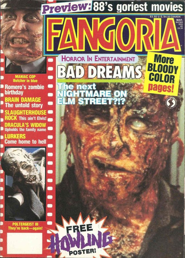 FANGORIA magazine cover Issue 72 March 1988