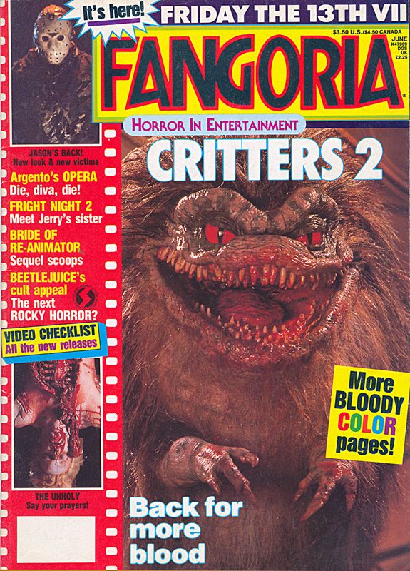 FANGORIA magazine cover Issue 74 June 1988