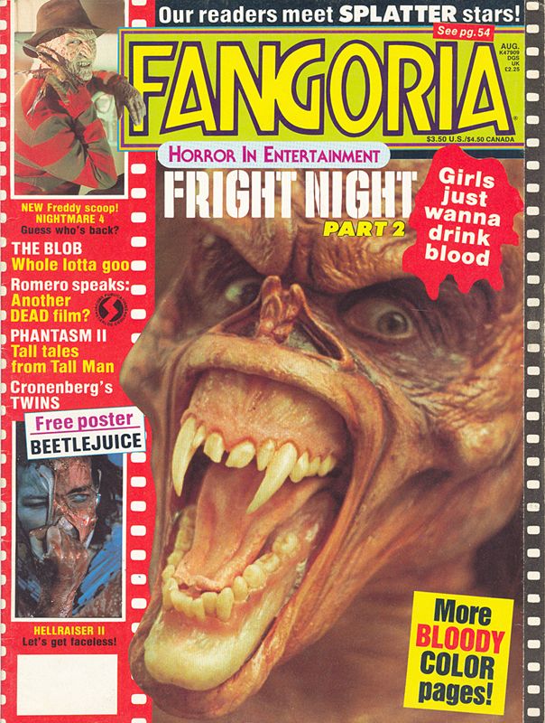 FANGORIA magazine cover Issue 76 August 1988