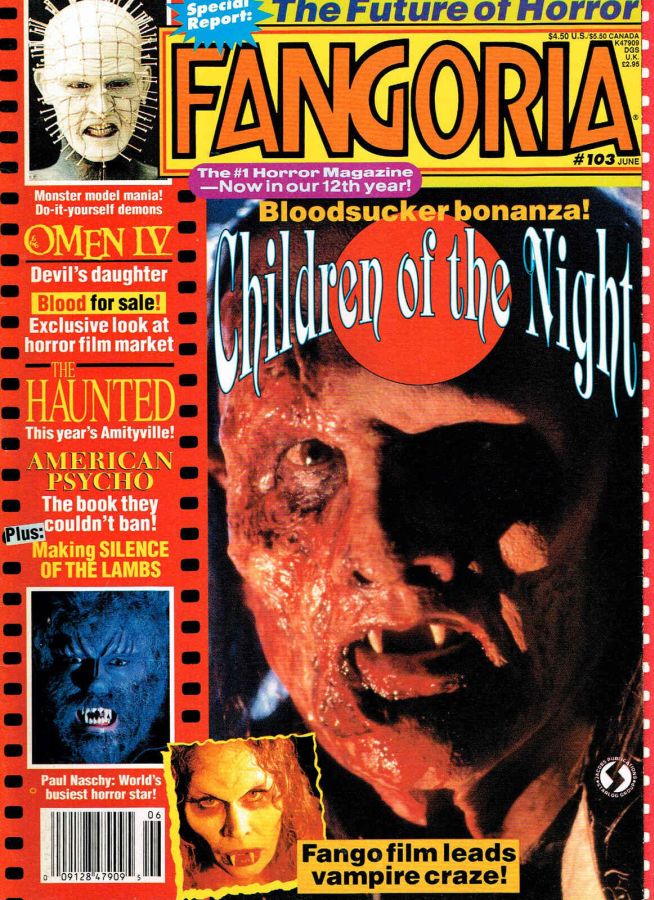 FANGORIA magazine cover Issue 103 June 1991