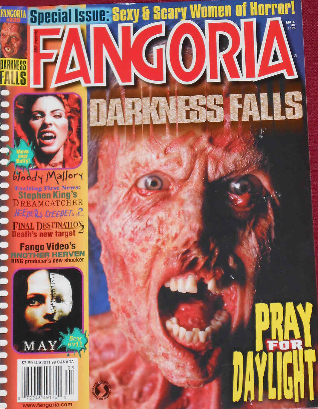 FANGORIA magazine cover Issue 220 March 2003