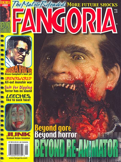 FANGORIA magazine cover Issue 222 May 2003