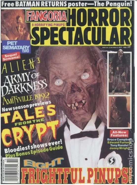 FANGORIA HORROR SPECTACULAR magazine cover Issue 7 October 1992
