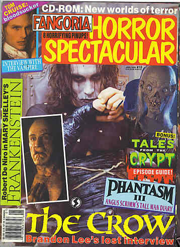 FANGORIA HORROR SPECTACULAR magazine cover Issue 10 October 1993