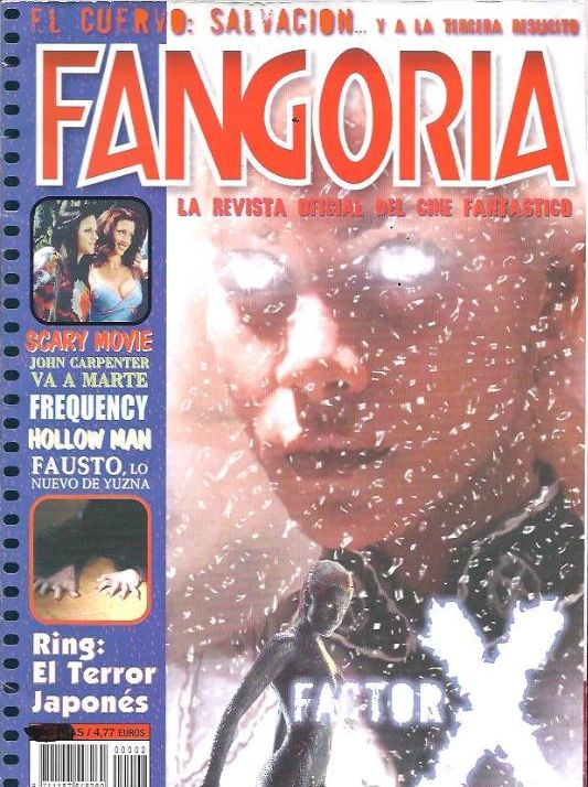 FANGORIA (Es) magazine cover Issue 2 November 2000