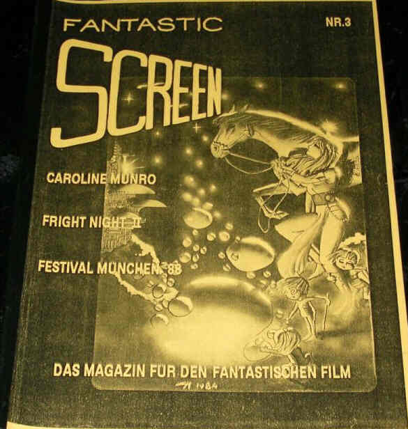 FANTASTIC SCREEN magazine side cover Issue 3   