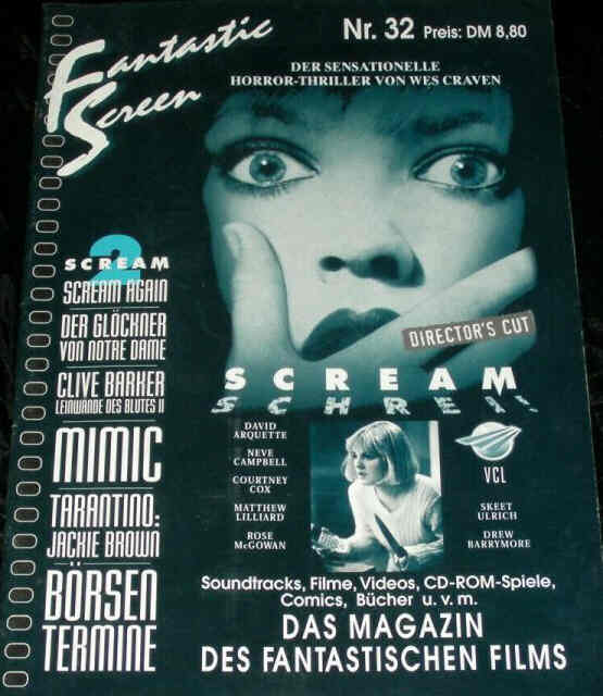 FANTASTIC SCREEN magazine side cover Issue 32   