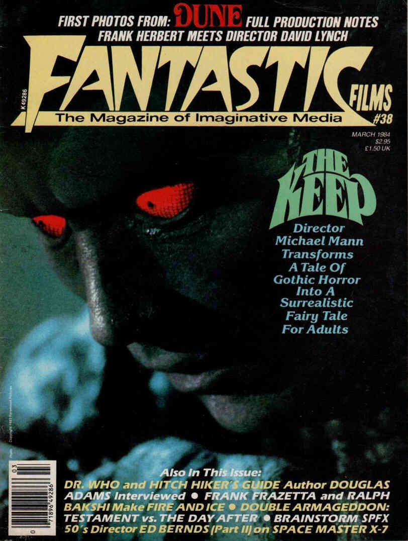 FANTASTIC FILMS magazine cover Issue 38 March 1984
