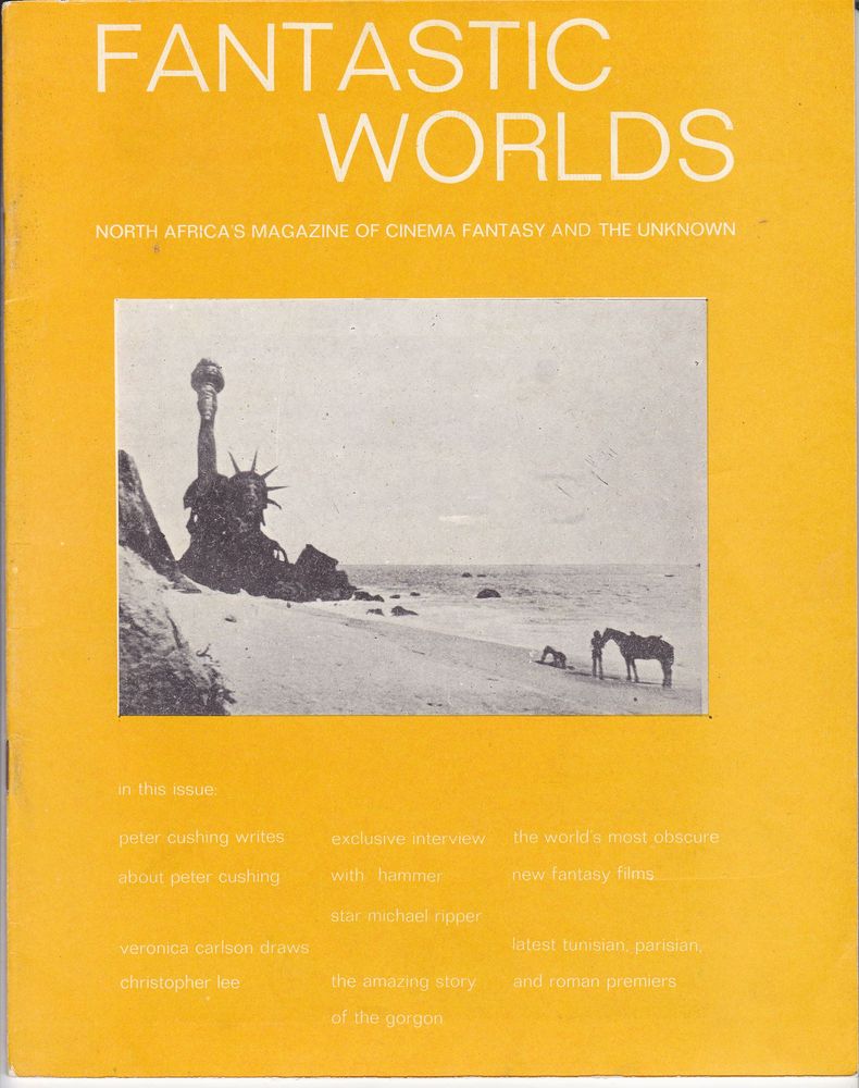 FANTASTIC WORLDS magazine cover Issue 1  1971