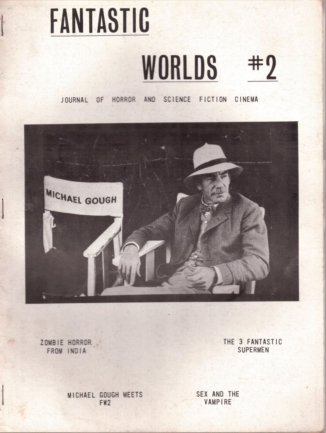 FANTASTIC WORLDS magazine cover Issue 2  1972
