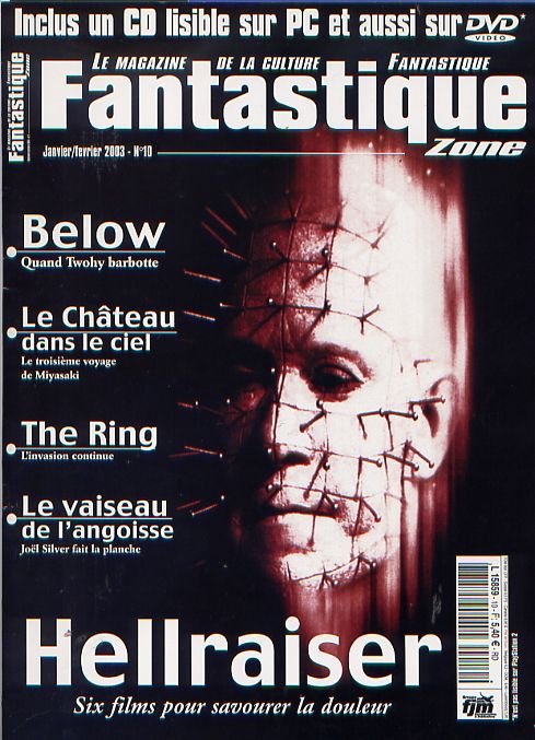 FANTASTIQUE ZONE magazine side cover Issue 10 January/February 2003