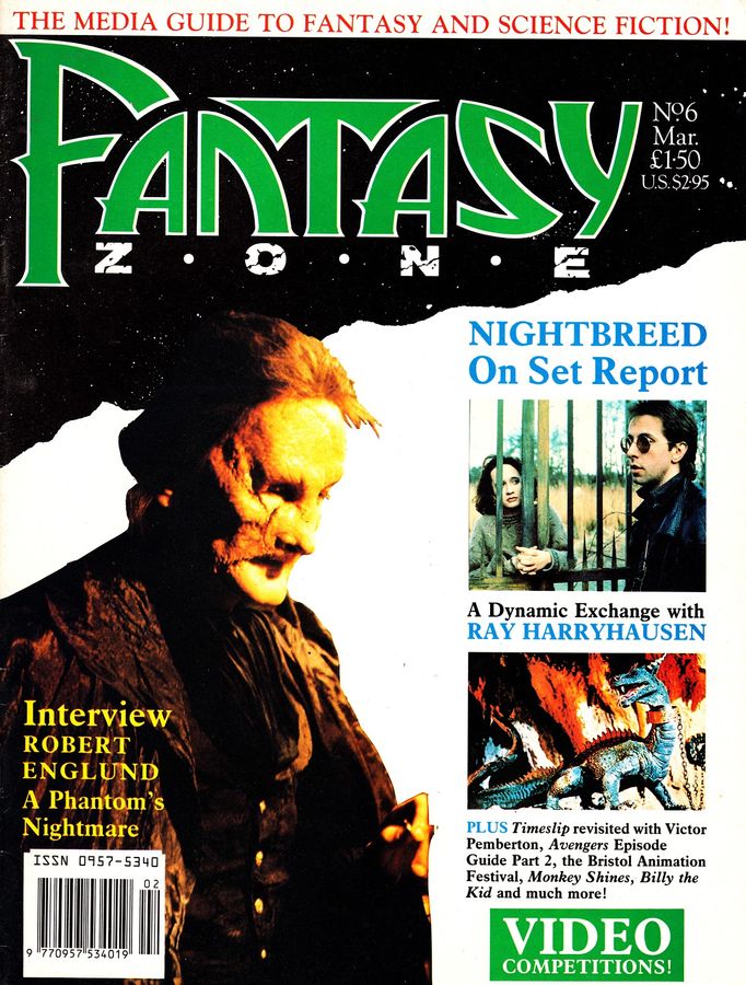 FANTASY ZONE magazine cover Issue 6 March 1990