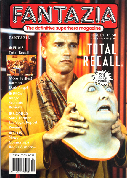 FANTAZIA magazine side cover Issue 2 Summer 1990