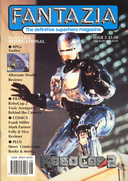 FANTAZIA magazine cover Issue 3  1990