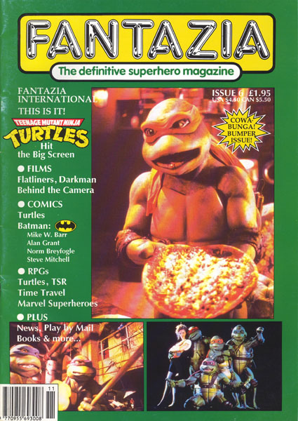 FANTAZIA magazine cover Issue 6 November 1990