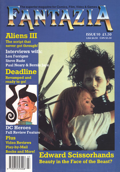 FANTAZIA magazine cover Issue 10 March 1991