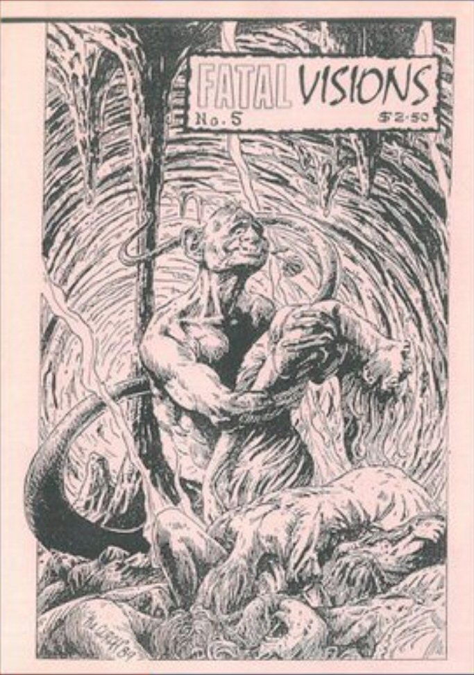 FATAL VISIONS magazine cover Issue 5  1989