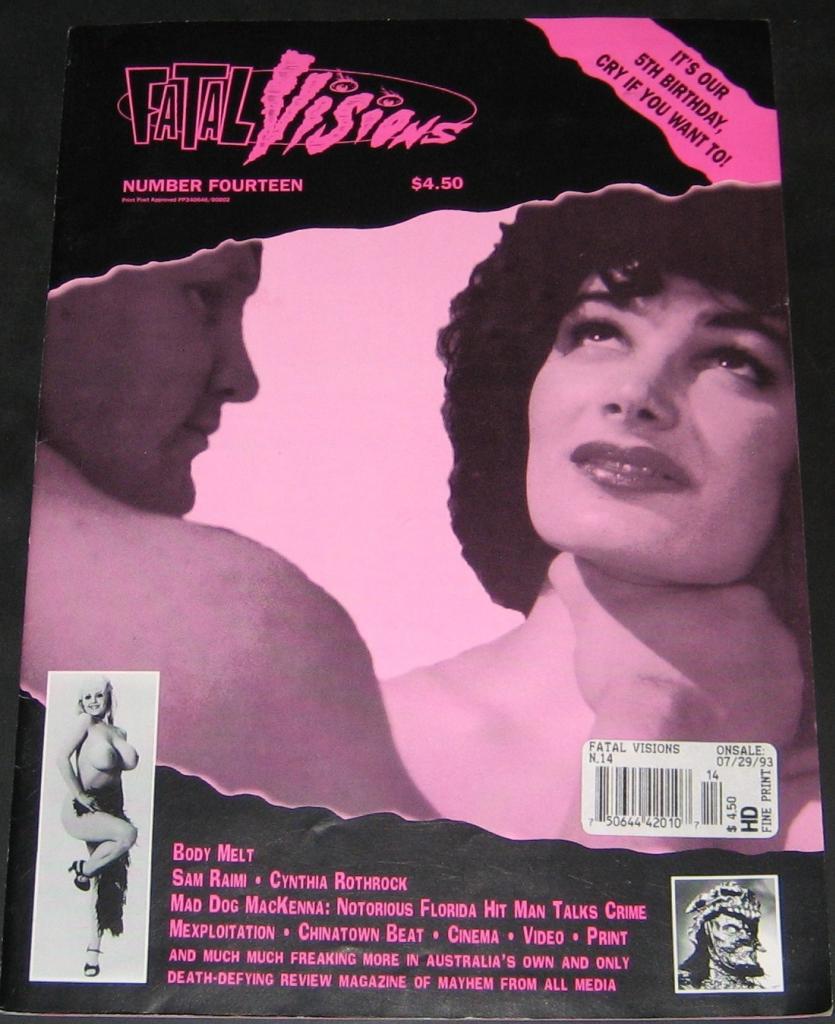 FATAL VISIONS magazine side cover Issue 14  1993