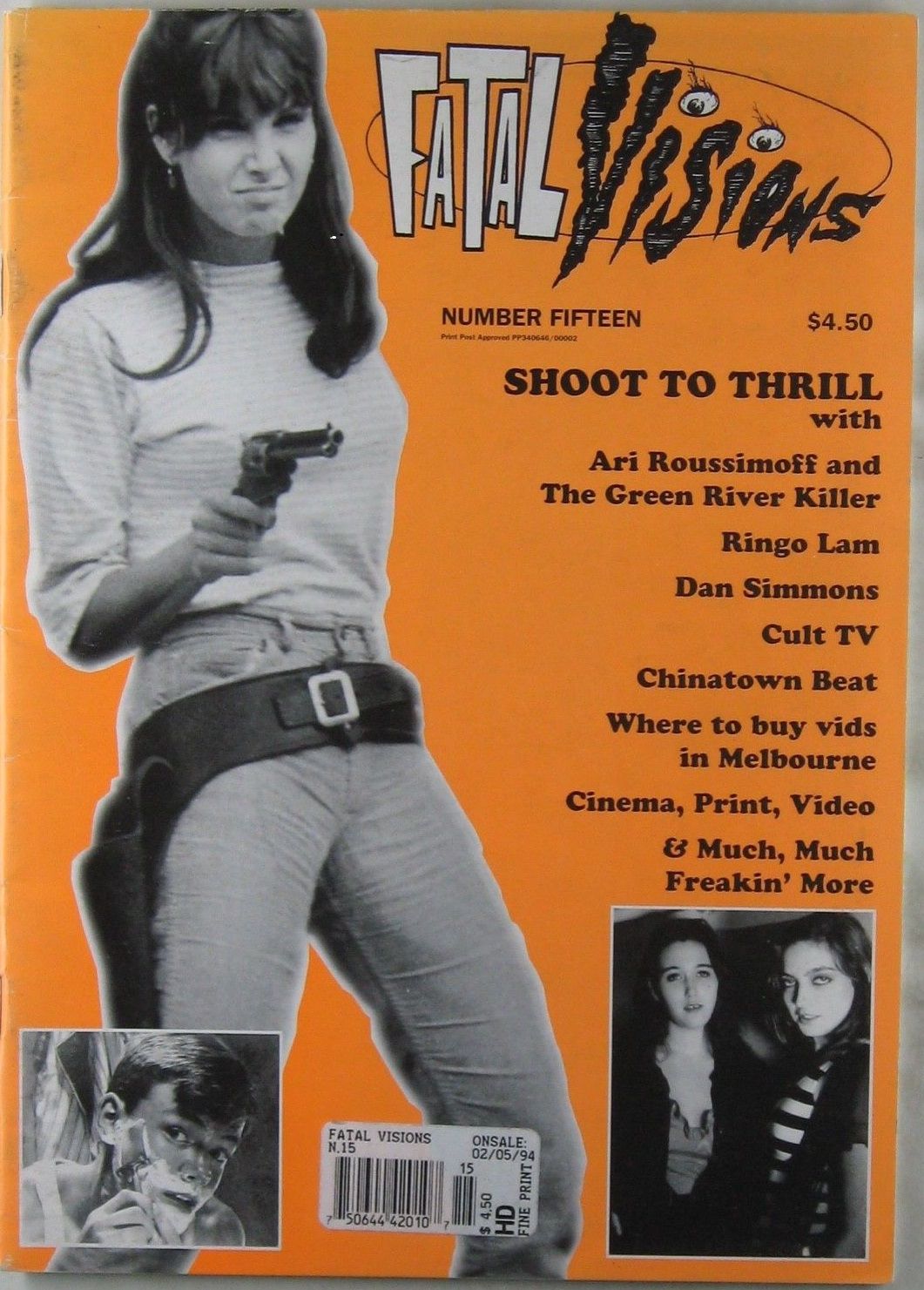 FATAL VISIONS magazine side cover Issue 15  1993