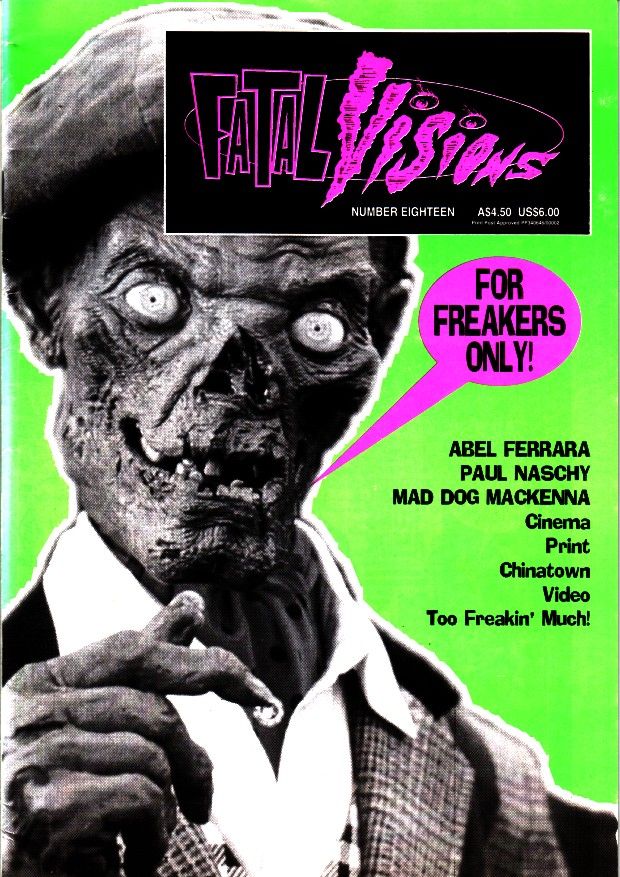 FATAL VISIONS magazine cover Issue 18 February 1995