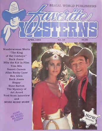 FAVORITE WESTERNS magazine side cover Issue 10 April 1983