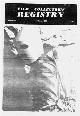 FILM COLLECTORS REGISTRY magazine side cover Issue 69 October 1976