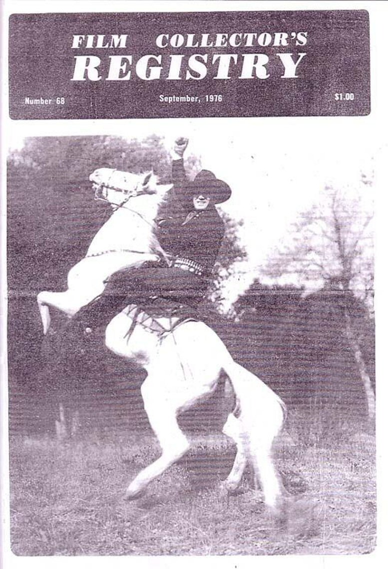 FILM COLLECTORS REGISTRY magazine side cover Issue 68  September 1976