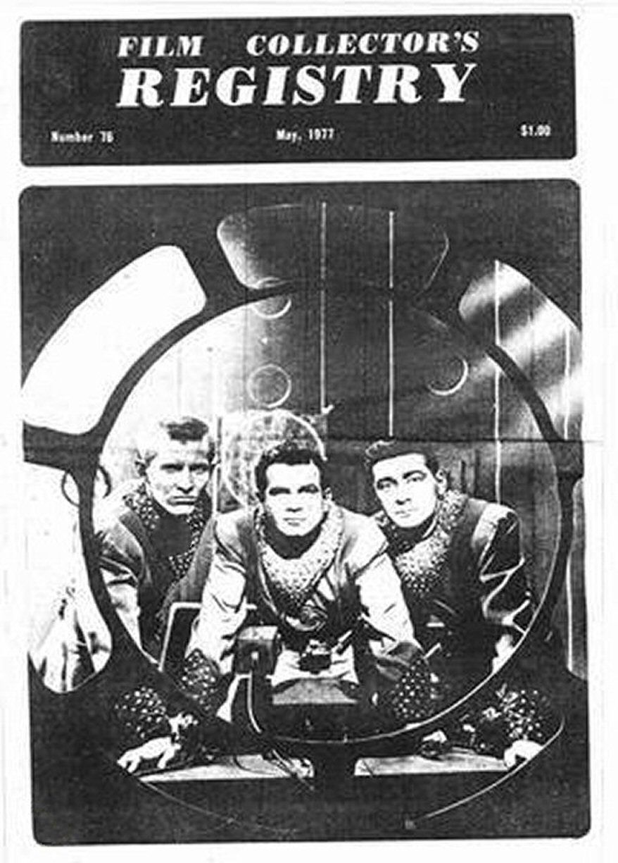 FILM COLLECTORS REGISTRY magazine cover Issue 76  May 1977