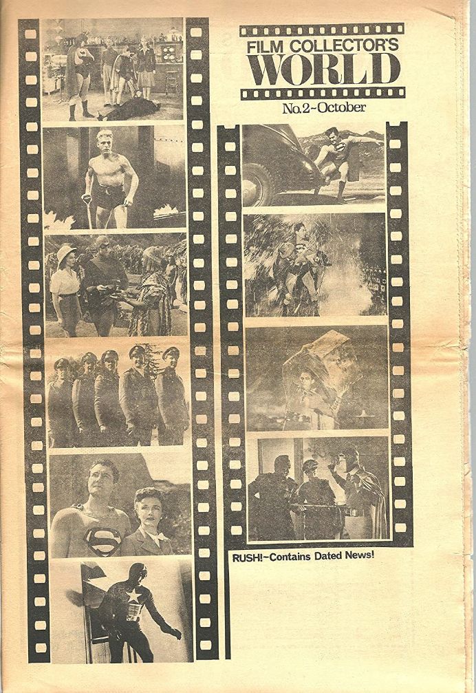 FILM COLLECTORS WORLD magazine side cover Issue 2  October 1976