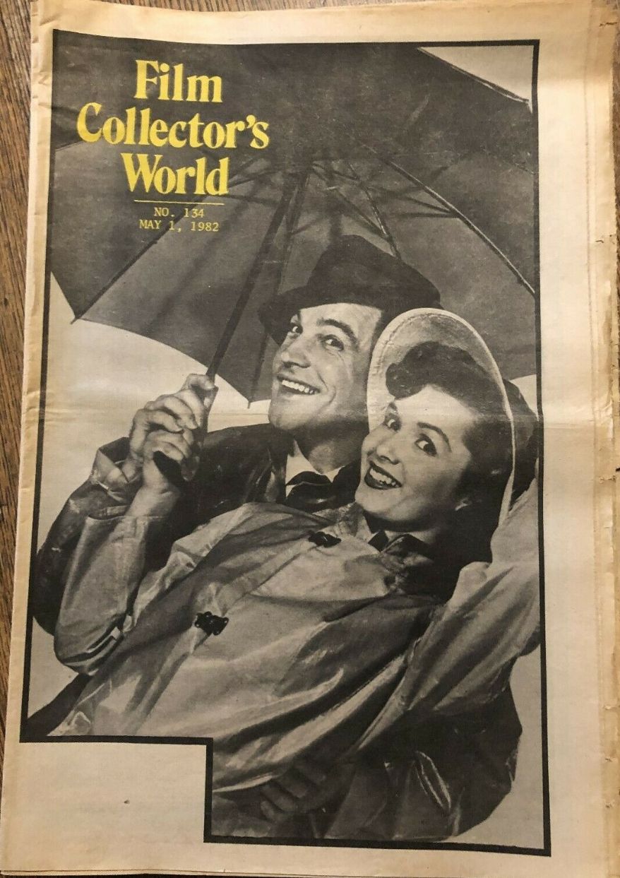 FILM COLLECTORS WORLD magazine side cover Issue 134 1 May 1982